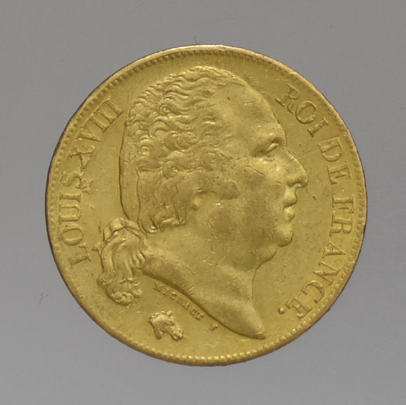 1819 Franciaország - XVIII. Lajos 20 Francs